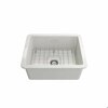 Bocchi Sotto Dual-mount Fireclay 24 in. Single Bowl Kitchen Sink in White 1627-001-0120
